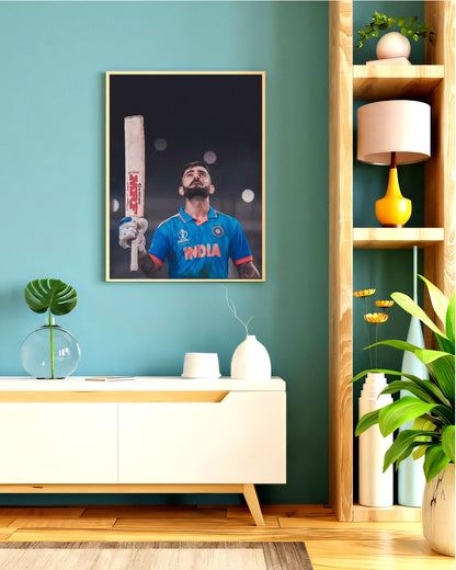 Virat Kohli Photo Frame, Poster Canvas  – Premium Cricket Memorabilia