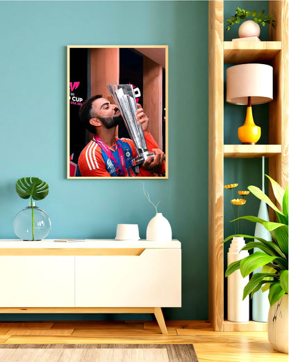 Virat Kohli Photo Frame, Poster Canvas  – Premium Cricket Memorabilia