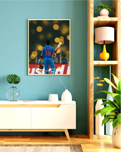 Virat Kohli Photo Frame, Poster Canvas  – Premium Cricket Memorabilia