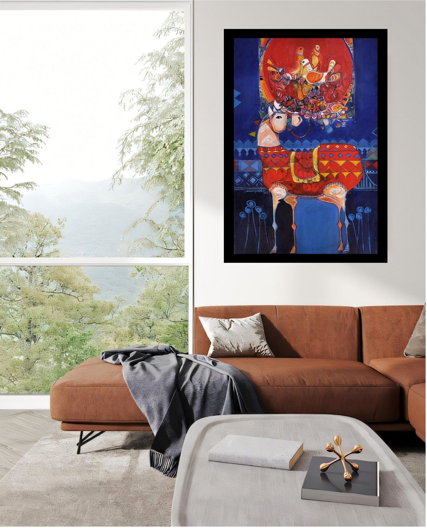 Elegant Canvas Wall Art for Living Room, Bedroom, Office - Modern Abstract Paintings - Framed Decorative Art