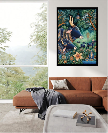 Elegant Canvas Wall Art for Living Room, Bedroom, Office - Modern Abstract Paintings - Framed Decorative Art