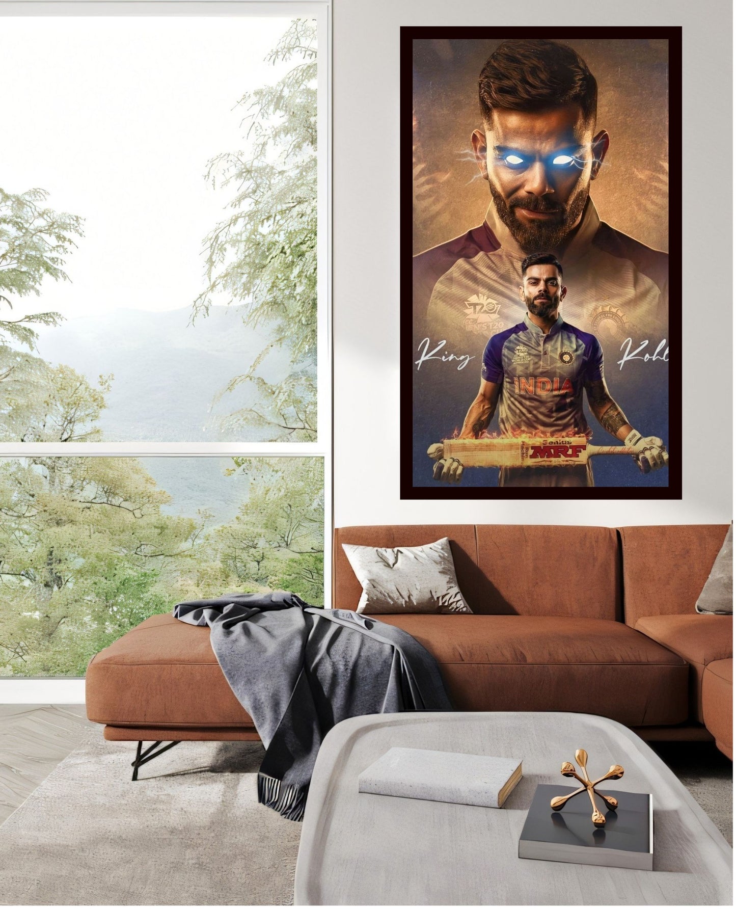 Virat Kohli Photo Frame, Poster Canvas  – Premium Cricket Memorabilia