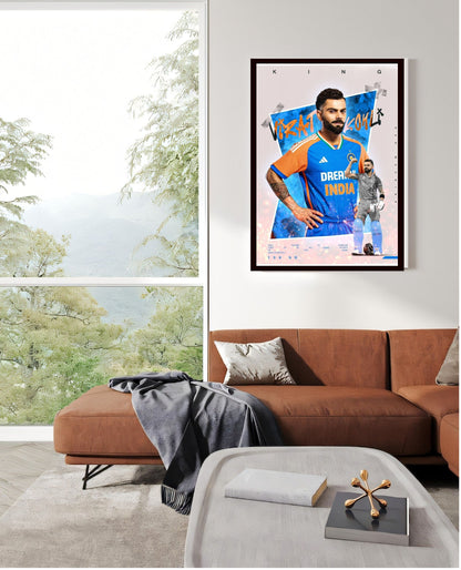 Virat Kohli Photo Frame, Poster Canvas  – Premium Cricket Memorabilia