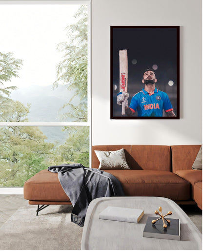 Virat Kohli Photo Frame, Poster Canvas  – Premium Cricket Memorabilia
