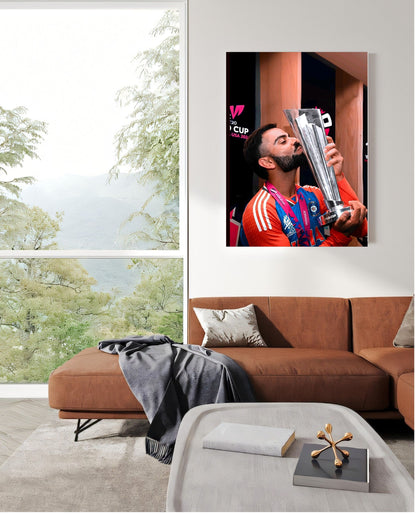 Virat Kohli Photo Frame, Poster Canvas  – Premium Cricket Memorabilia