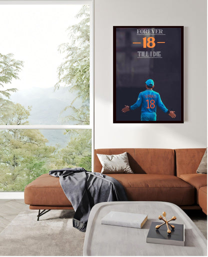 Virat Kohli Photo Frame, Poster Canvas  – Premium Cricket Memorabilia