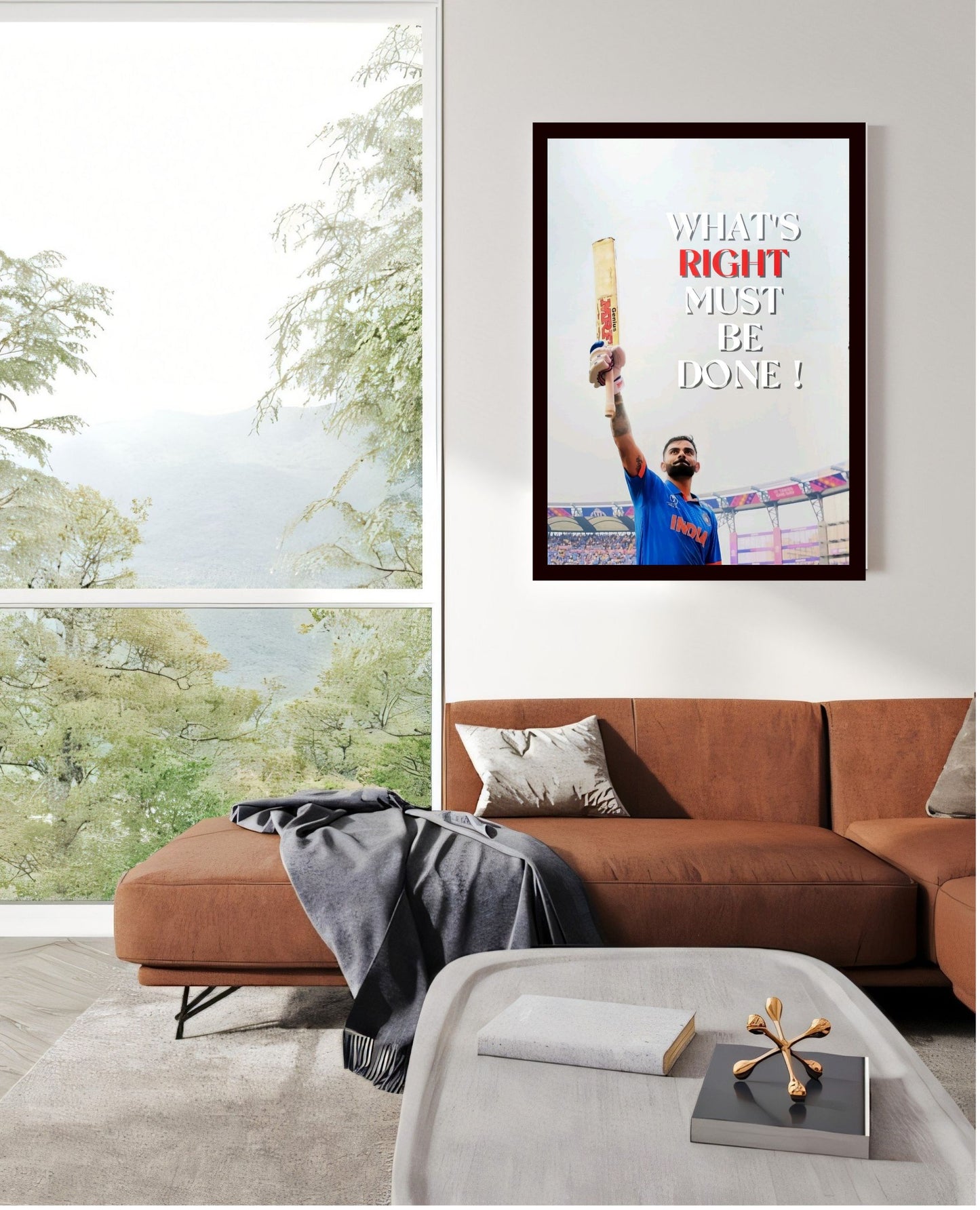 Virat Kohli Photo Frame, Poster Canvas  – Premium Cricket Memorabilia