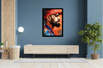 Virat Kohli Photo Frame, Poster Canvas  – Premium Cricket Memorabilia