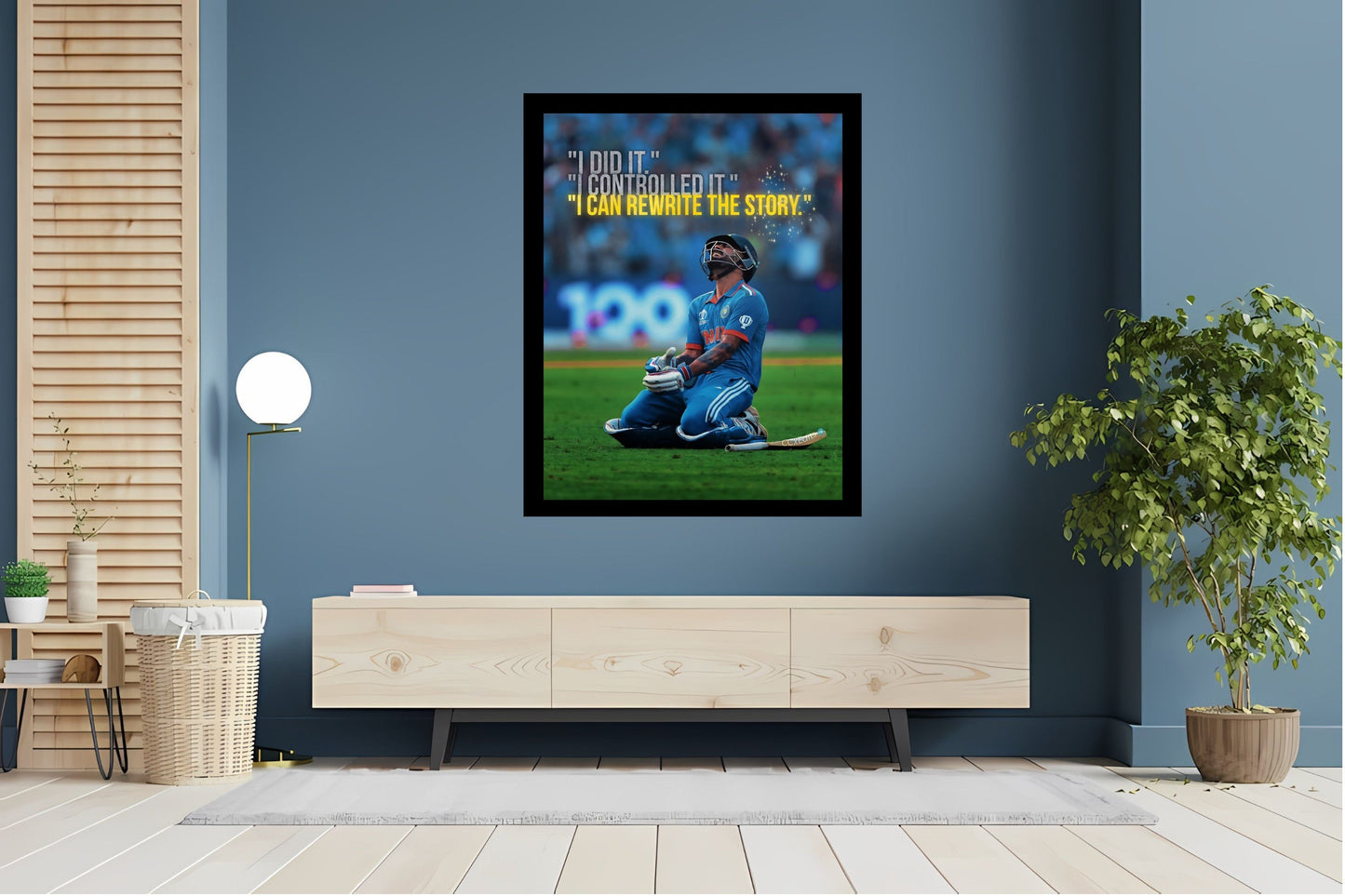 Virat Kohli Photo Frame, Poster Canvas  – Premium Cricket Memorabilia