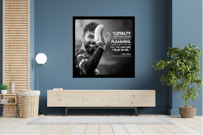 Virat Kohli Photo Frame, Poster Canvas  – Premium Cricket Memorabilia