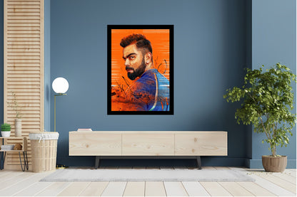 Virat Kohli Photo Frame, Poster Canvas  – Premium Cricket Memorabilia