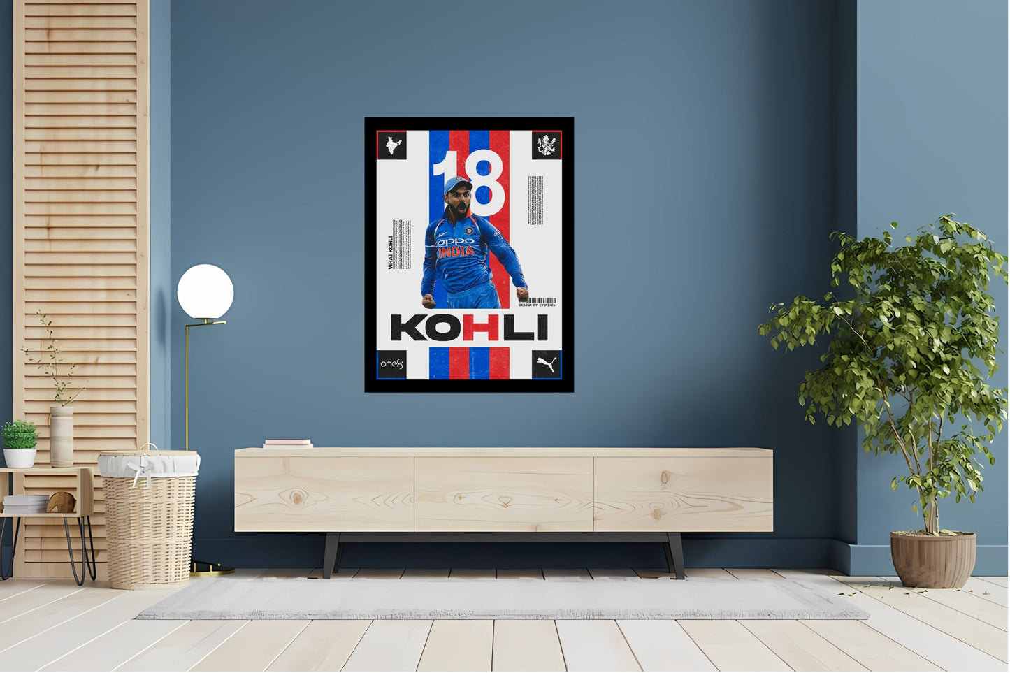 Virat Kohli Photo Frame, Poster Canvas  – Premium Cricket Memorabilia