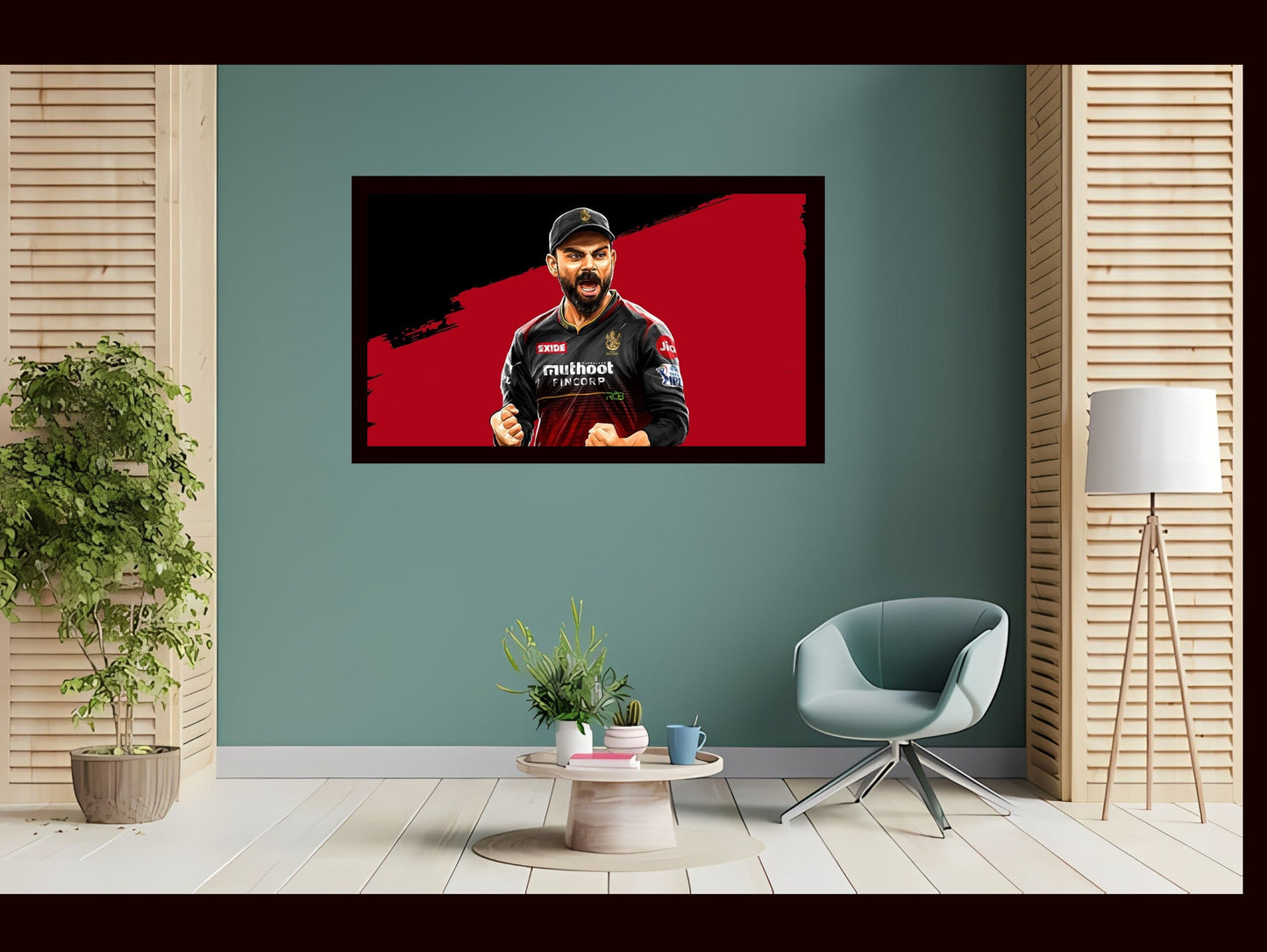 Virat Kohli Photo Frame, Poster Canvas  – Premium Cricket Memorabilia