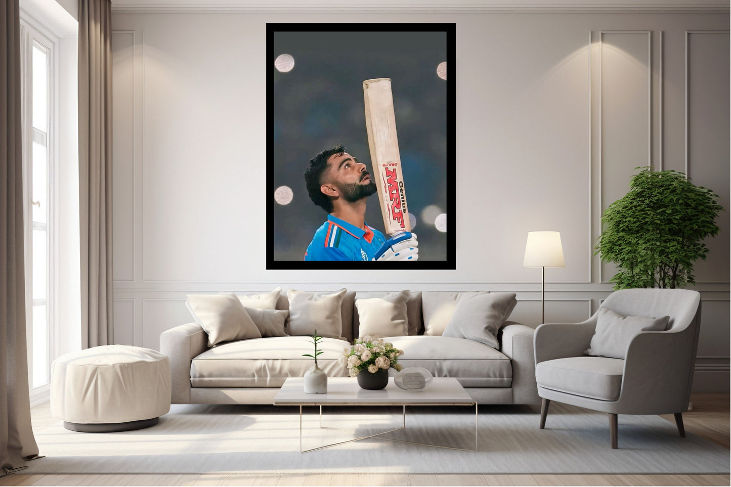 Virat Kohli Photo Frame, Poster Canvas  – Premium Cricket Memorabilia