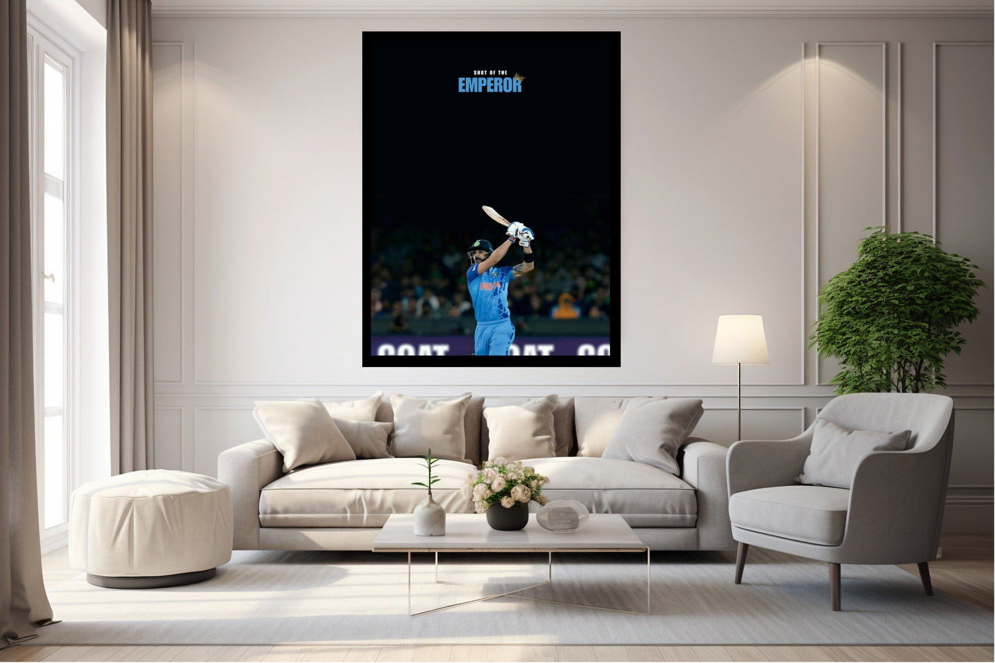 Virat Kohli Photo Frame, Poster Canvas  – Premium Cricket Memorabilia