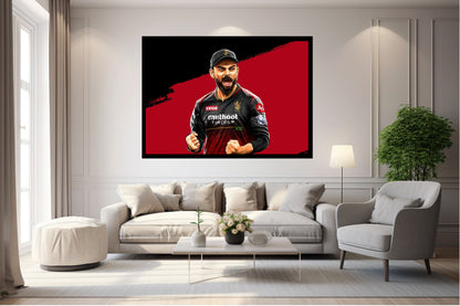 Virat Kohli Photo Frame, Poster Canvas  – Premium Cricket Memorabilia