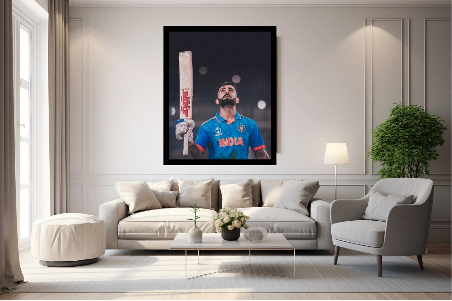 Virat Kohli Photo Frame, Poster Canvas  – Premium Cricket Memorabilia