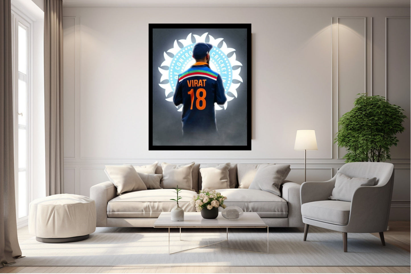 Virat Kohli Photo Frame, Poster Canvas  – Premium Cricket Memorabilia