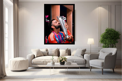Virat Kohli Photo Frame, Poster Canvas  – Premium Cricket Memorabilia