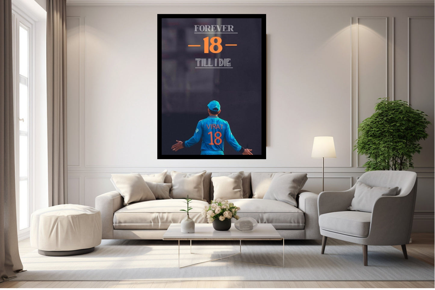 Virat Kohli Photo Frame, Poster Canvas  – Premium Cricket Memorabilia