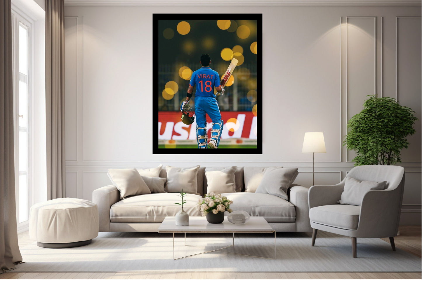 Virat Kohli Photo Frame, Poster Canvas  – Premium Cricket Memorabilia