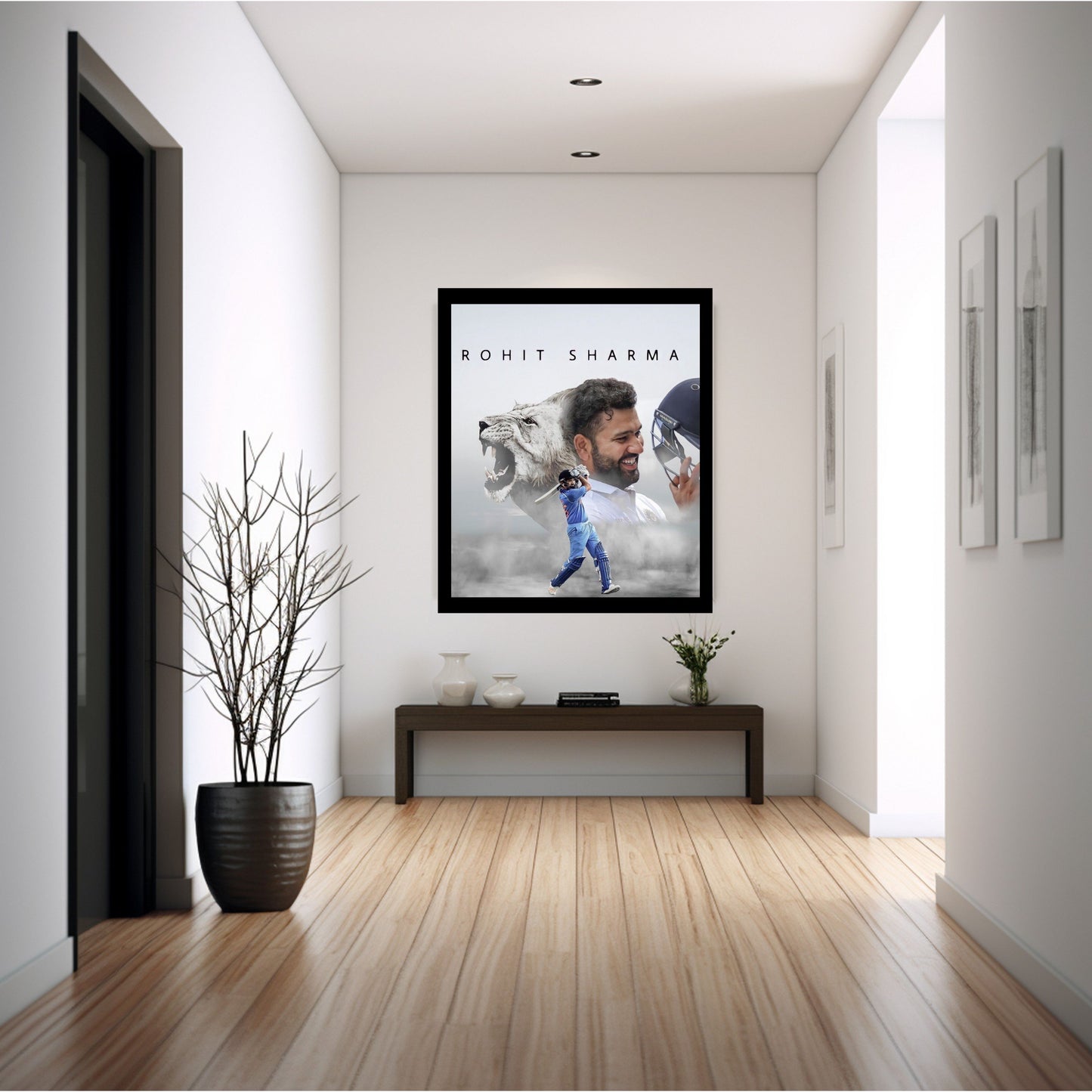 Rohit Sharma Wall Art Motivational Art