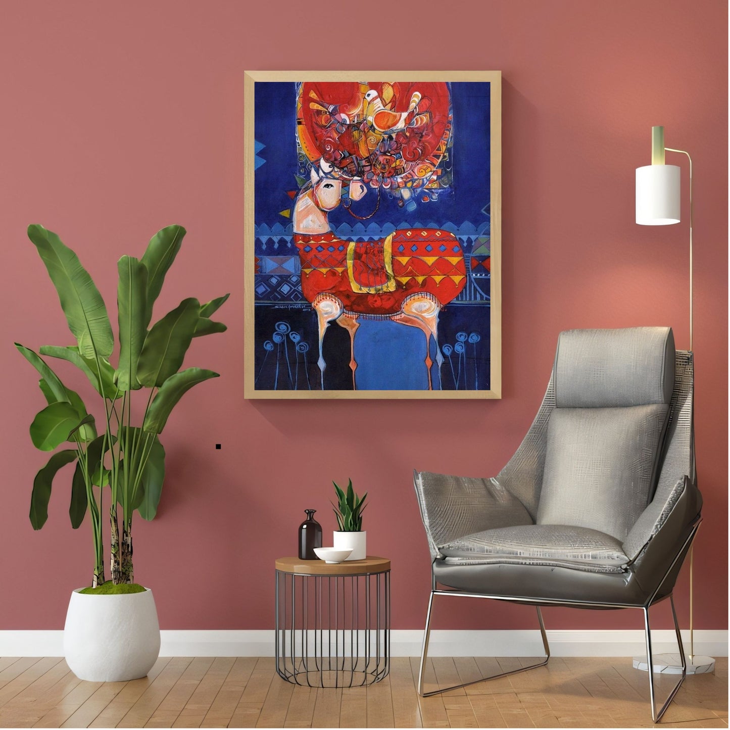 Elegant Canvas Wall Art for Living Room, Bedroom, Office - Modern Abstract Paintings - Framed Decorative Art