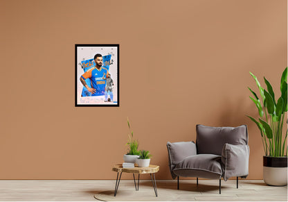 Virat Kohli Photo Frame, Poster Canvas  – Premium Cricket Memorabilia