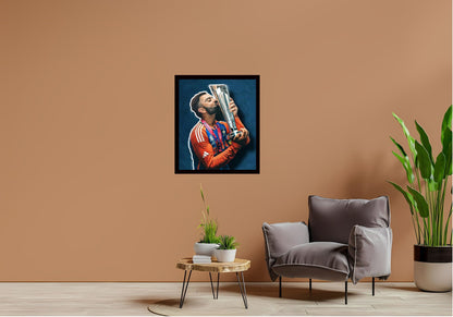Virat Kohli Photo Frame, Poster Canvas  – Premium Cricket Memorabilia