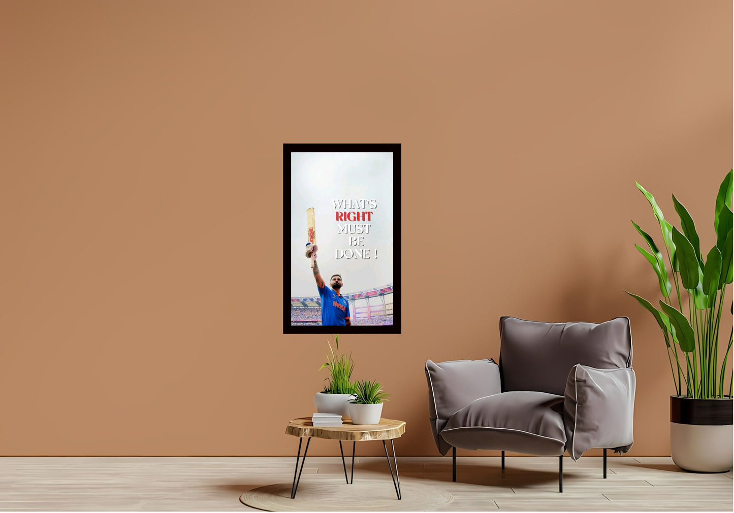 Virat Kohli Photo Frame, Poster Canvas  – Premium Cricket Memorabilia