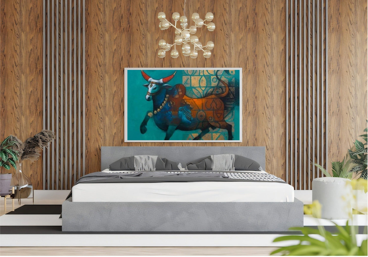 Elegant Canvas Wall Art for Living Room, Bedroom, Office - Modern Abstract Paintings - Framed Decorative Art