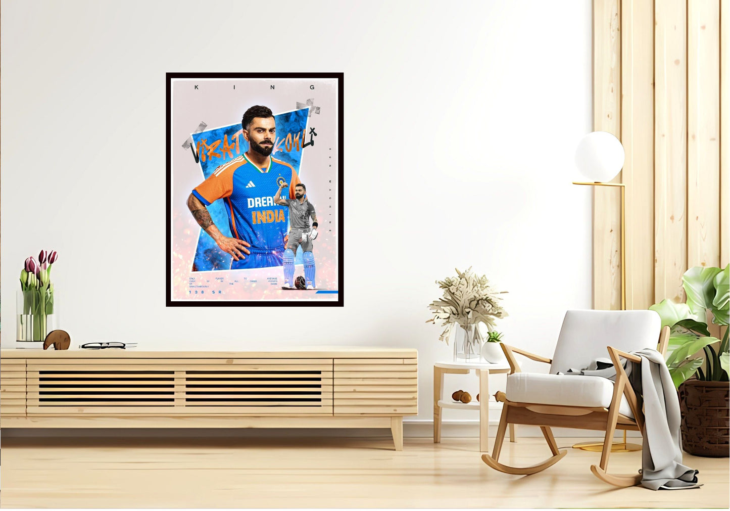 Virat Kohli Photo Frame, Poster Canvas  – Premium Cricket Memorabilia