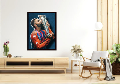 Virat Kohli Photo Frame, Poster Canvas  – Premium Cricket Memorabilia