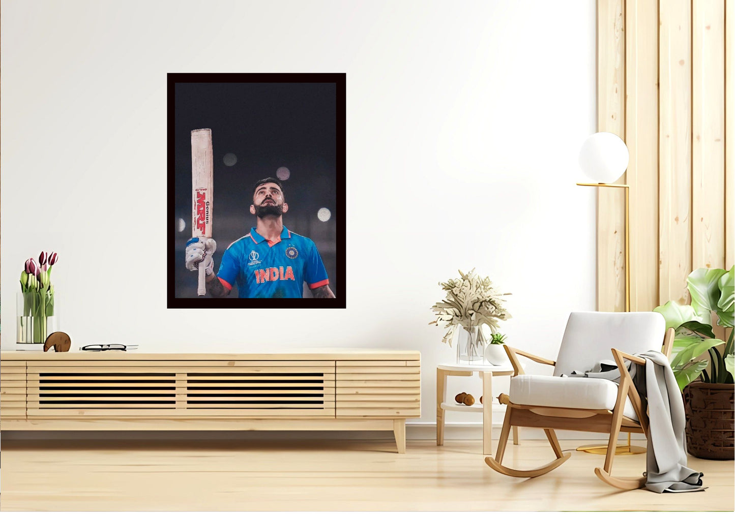 Virat Kohli Photo Frame, Poster Canvas  – Premium Cricket Memorabilia