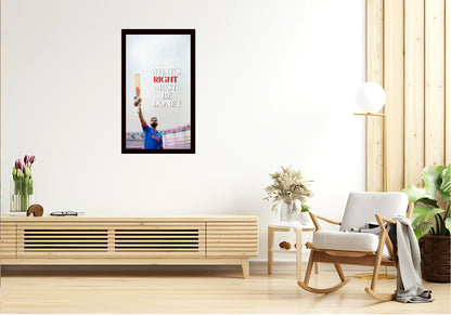 Virat Kohli Photo Frame, Poster Canvas  – Premium Cricket Memorabilia