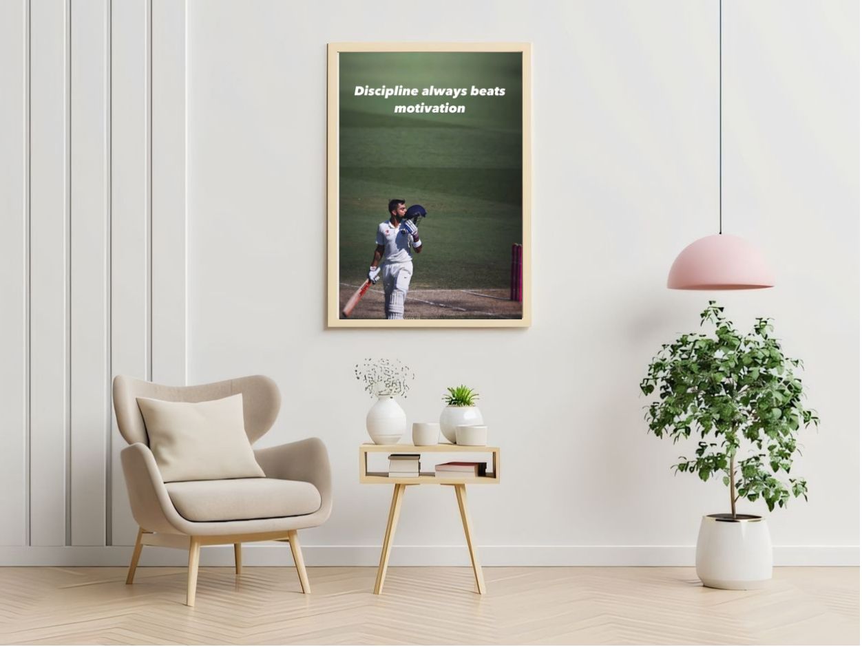 Virat Kohli Photo Frame, Poster Canvas  – Premium Cricket Memorabilia