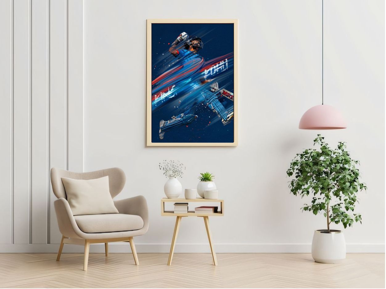 Virat Kohli Photo Frame, Poster Canvas  – Premium Cricket Memorabilia