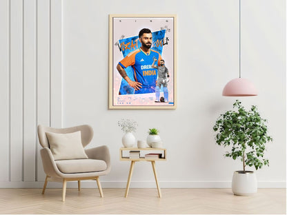 Virat Kohli Photo Frame, Poster Canvas  – Premium Cricket Memorabilia
