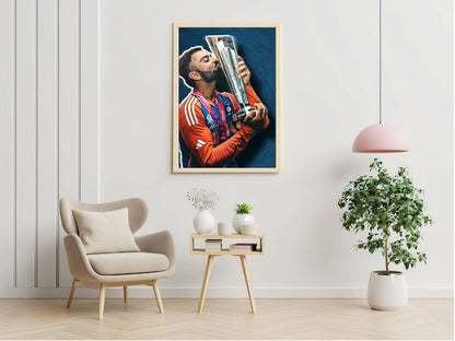 Virat Kohli Photo Frame, Poster Canvas  – Premium Cricket Memorabilia