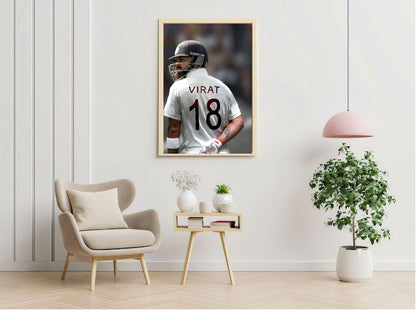 Virat Kohli Photo Frame, Poster Canvas  – Premium Cricket Memorabilia