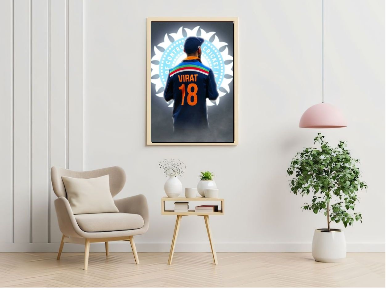 Virat Kohli Photo Frame, Poster Canvas  – Premium Cricket Memorabilia