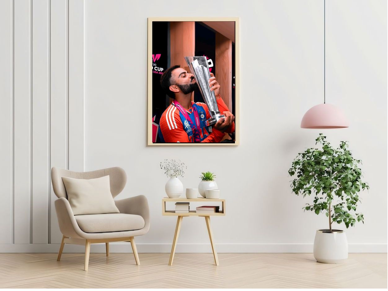 Virat Kohli Photo Frame, Poster Canvas  – Premium Cricket Memorabilia
