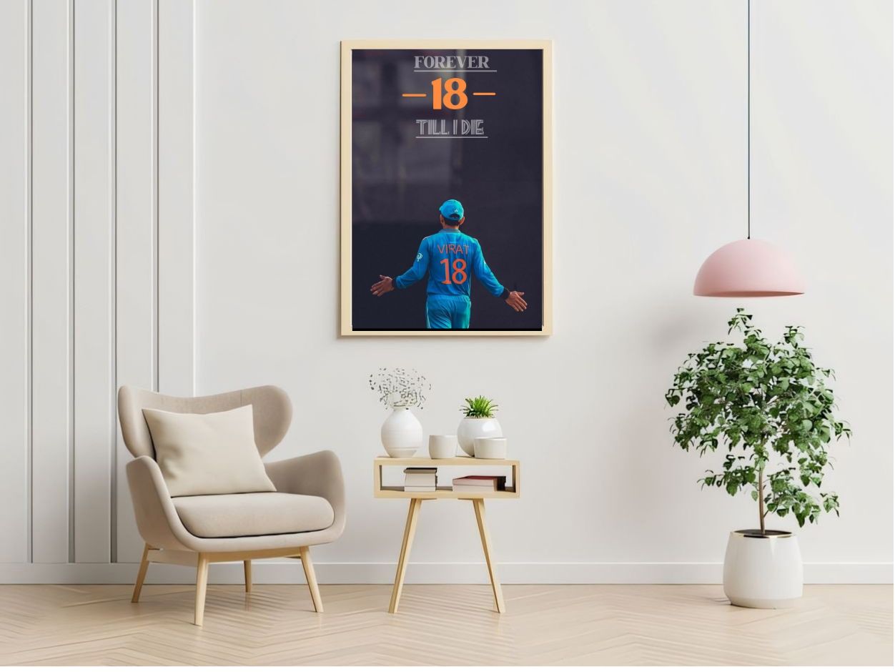 Virat Kohli Photo Frame, Poster Canvas  – Premium Cricket Memorabilia