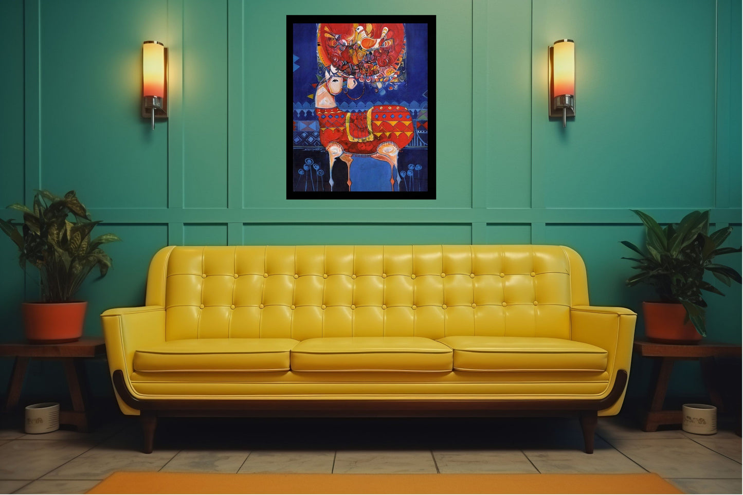 Elegant Canvas Wall Art for Living Room, Bedroom, Office - Modern Abstract Paintings - Framed Decorative Art