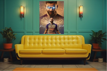 Virat Kohli Photo Frame, Poster Canvas  – Premium Cricket Memorabilia