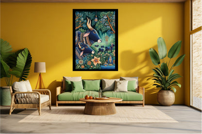 Elegant Canvas Wall Art for Living Room, Bedroom, Office - Modern Abstract Paintings - Framed Decorative Art