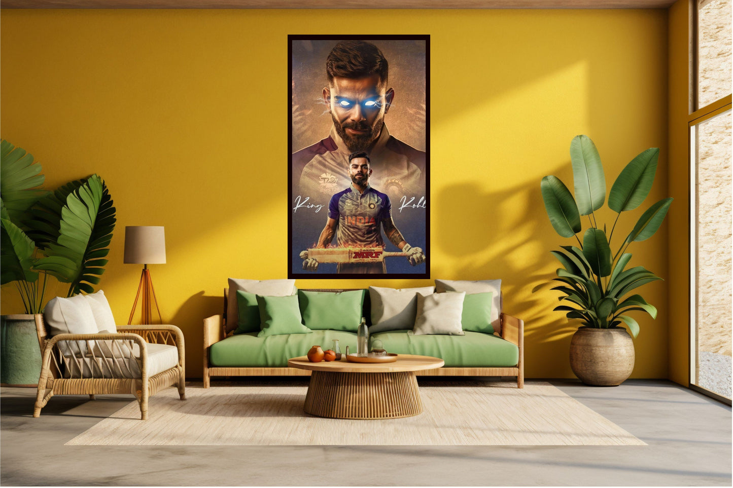 Virat Kohli Photo Frame, Poster Canvas  – Premium Cricket Memorabilia