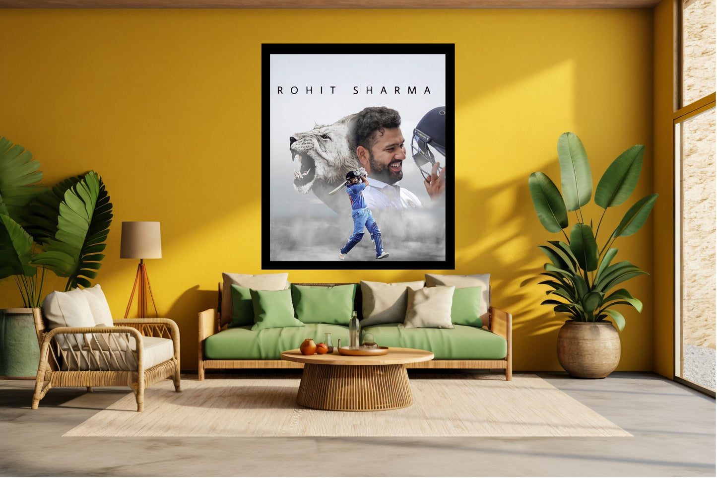 Rohit Sharma Wall Art Motivational Art