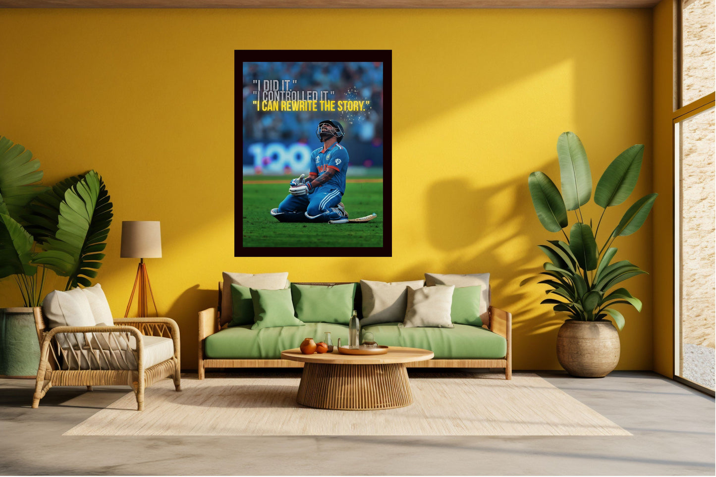 Virat Kohli Photo Frame, Poster Canvas  – Premium Cricket Memorabilia
