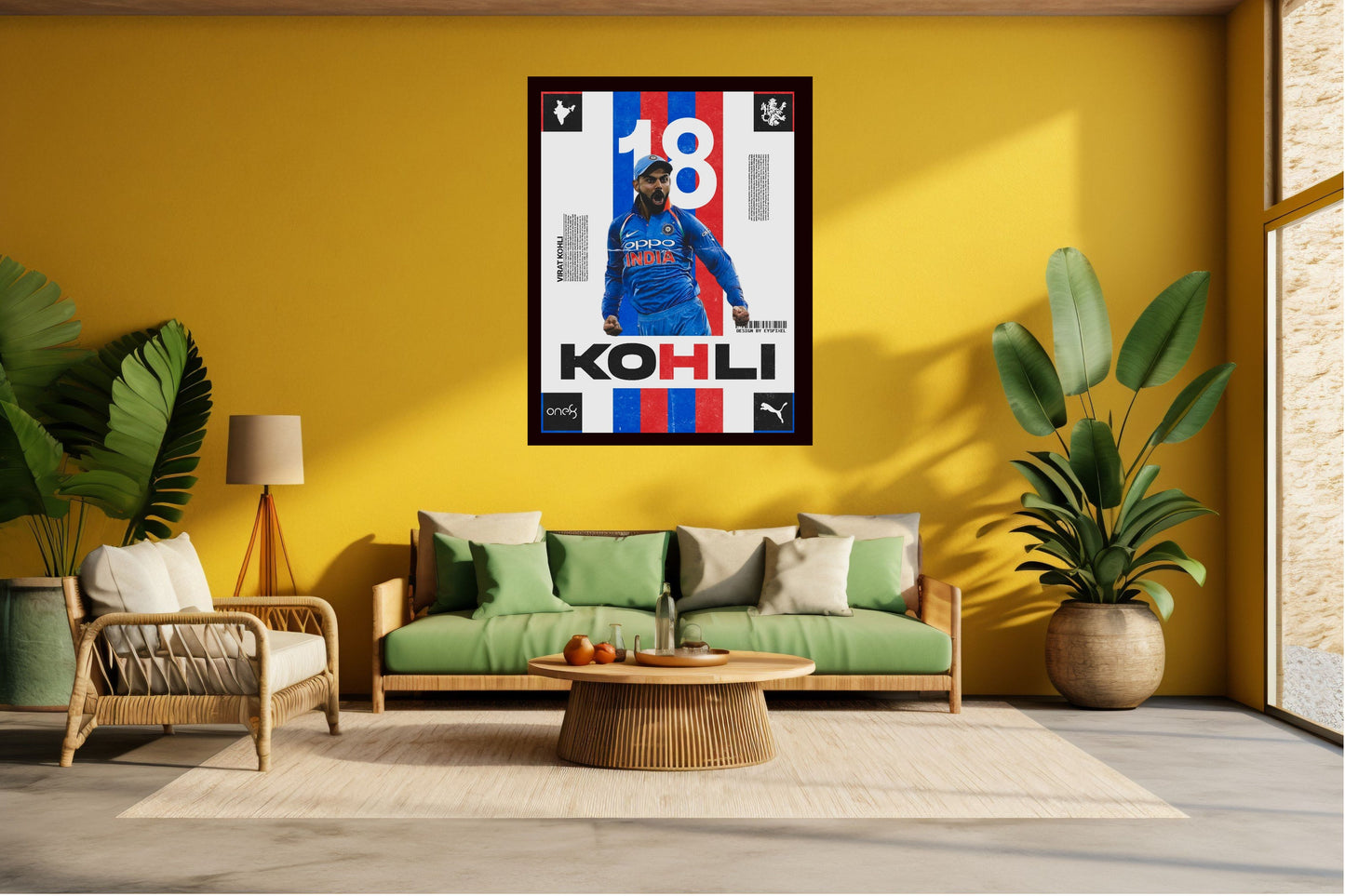 Virat Kohli Photo Frame, Poster Canvas  – Premium Cricket Memorabilia